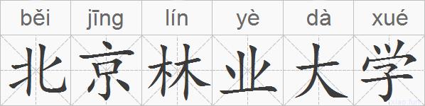 北京林业大学的拼音